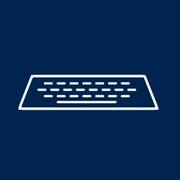 An icon of a computer's keyboard.